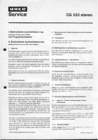 Uher CG-350 - Service Manual 